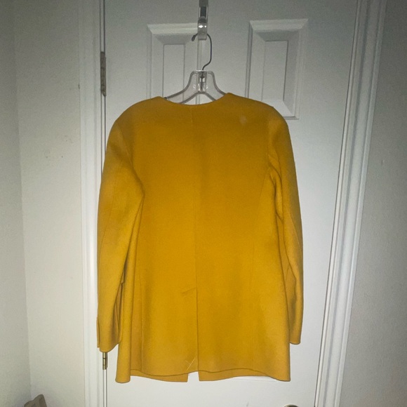 Mustard Yellow Wool Coat - Unlined - Picture 2 of 5